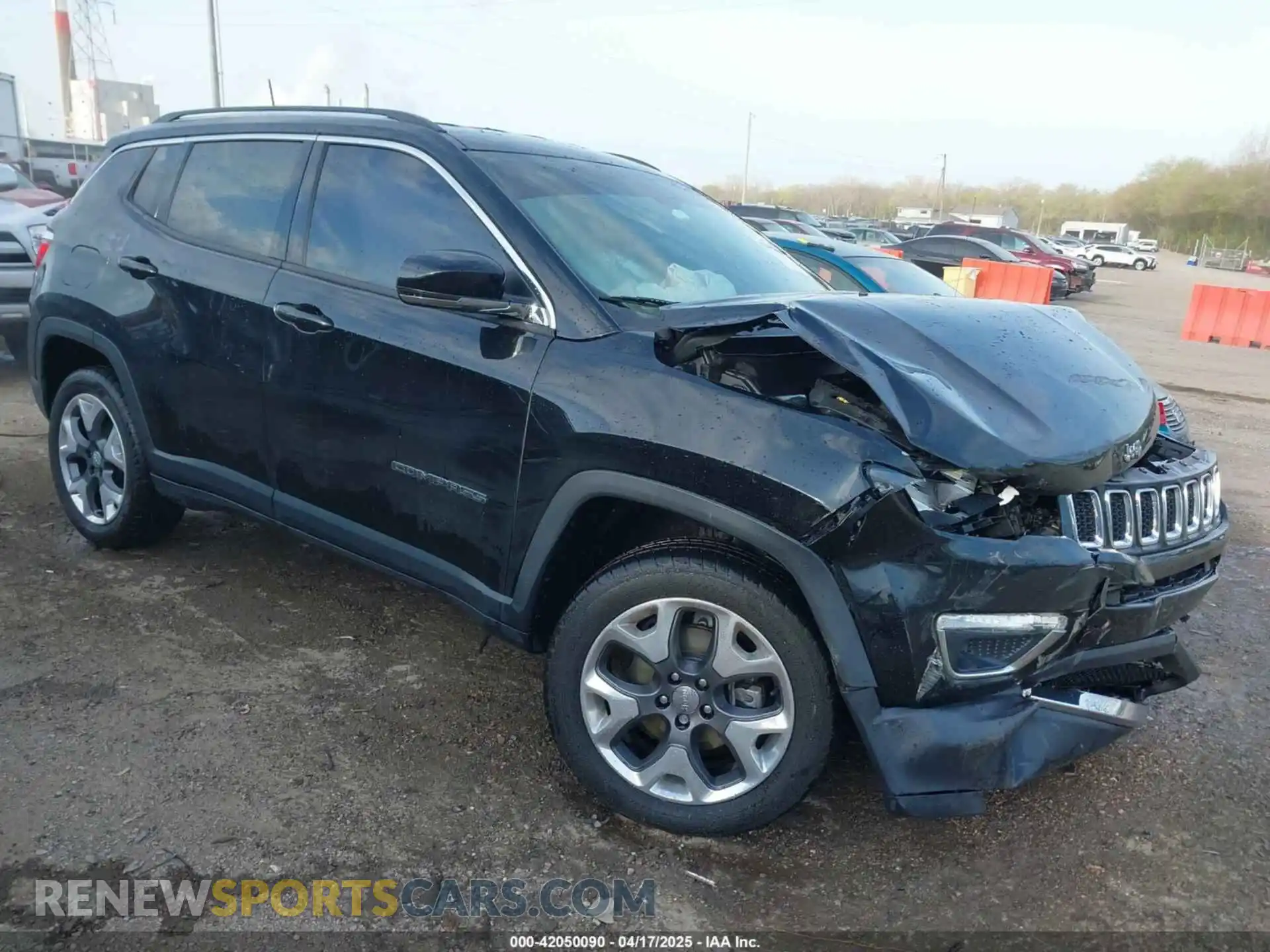 1 Photograph of a damaged car 3C4NJDCBXKT812466 JEEP COMPASS 2019