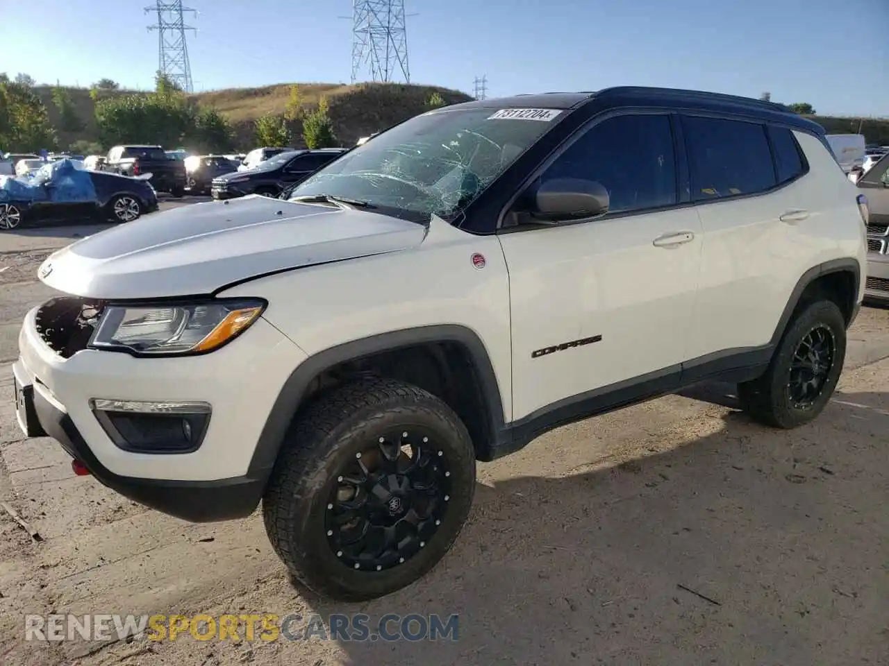 1 Photograph of a damaged car 3C4NJDDB0KT618267 JEEP COMPASS 2019