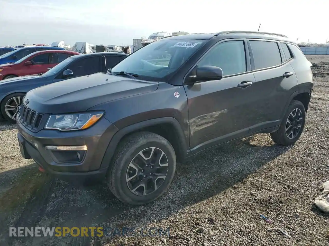 1 Photograph of a damaged car 3C4NJDDB0KT739946 JEEP COMPASS 2019