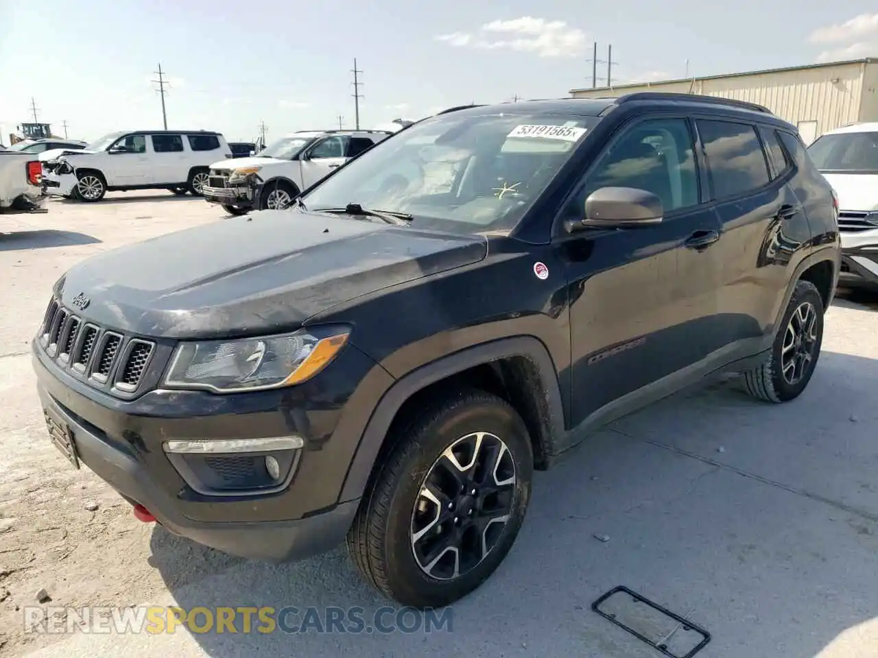 1 Photograph of a damaged car 3C4NJDDB2KT765576 JEEP COMPASS 2019