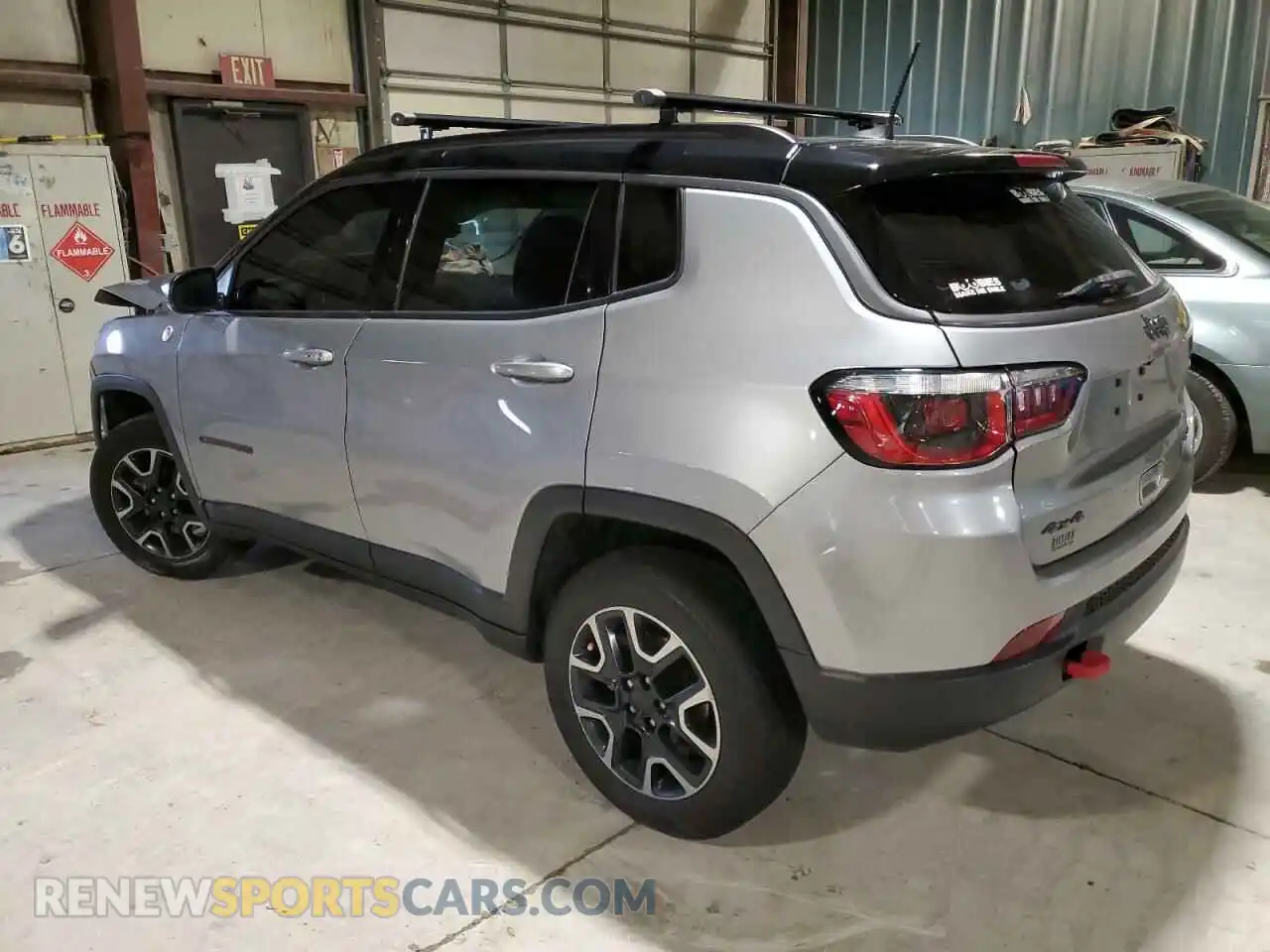 2 Photograph of a damaged car 3C4NJDDB5KT733527 JEEP COMPASS 2019