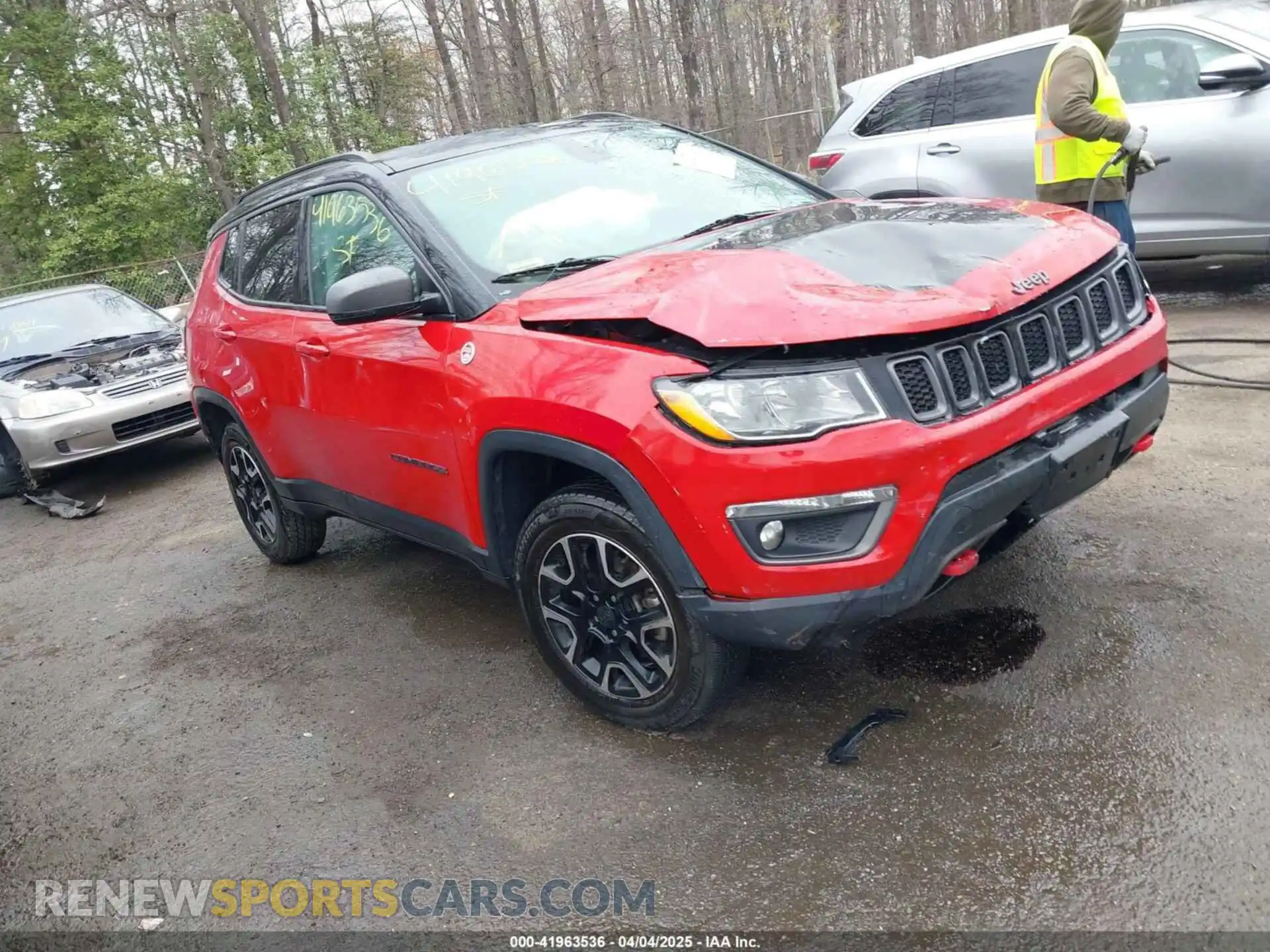 1 Photograph of a damaged car 3C4NJDDB6KT786348 JEEP COMPASS 2019