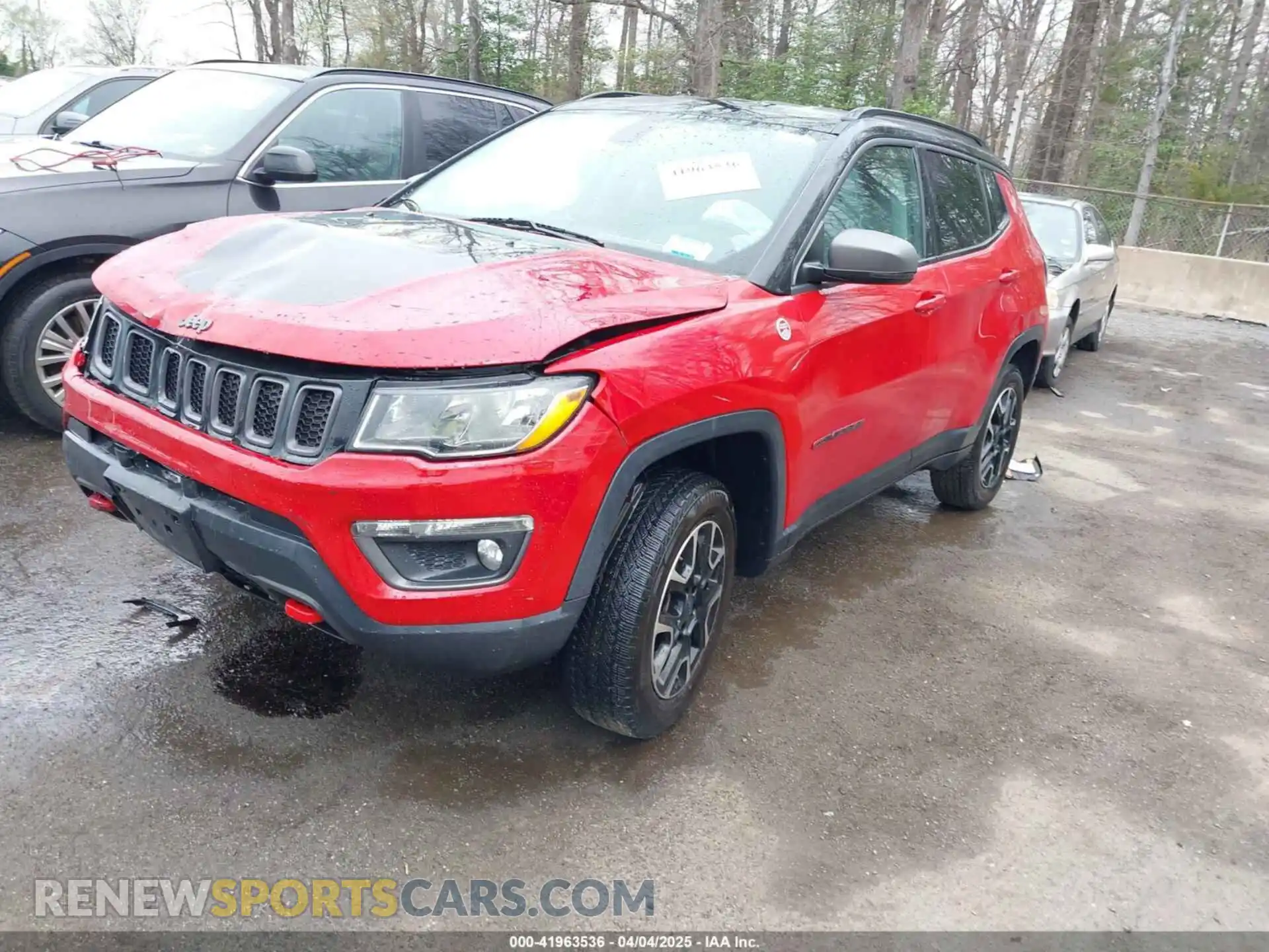 2 Photograph of a damaged car 3C4NJDDB6KT786348 JEEP COMPASS 2019