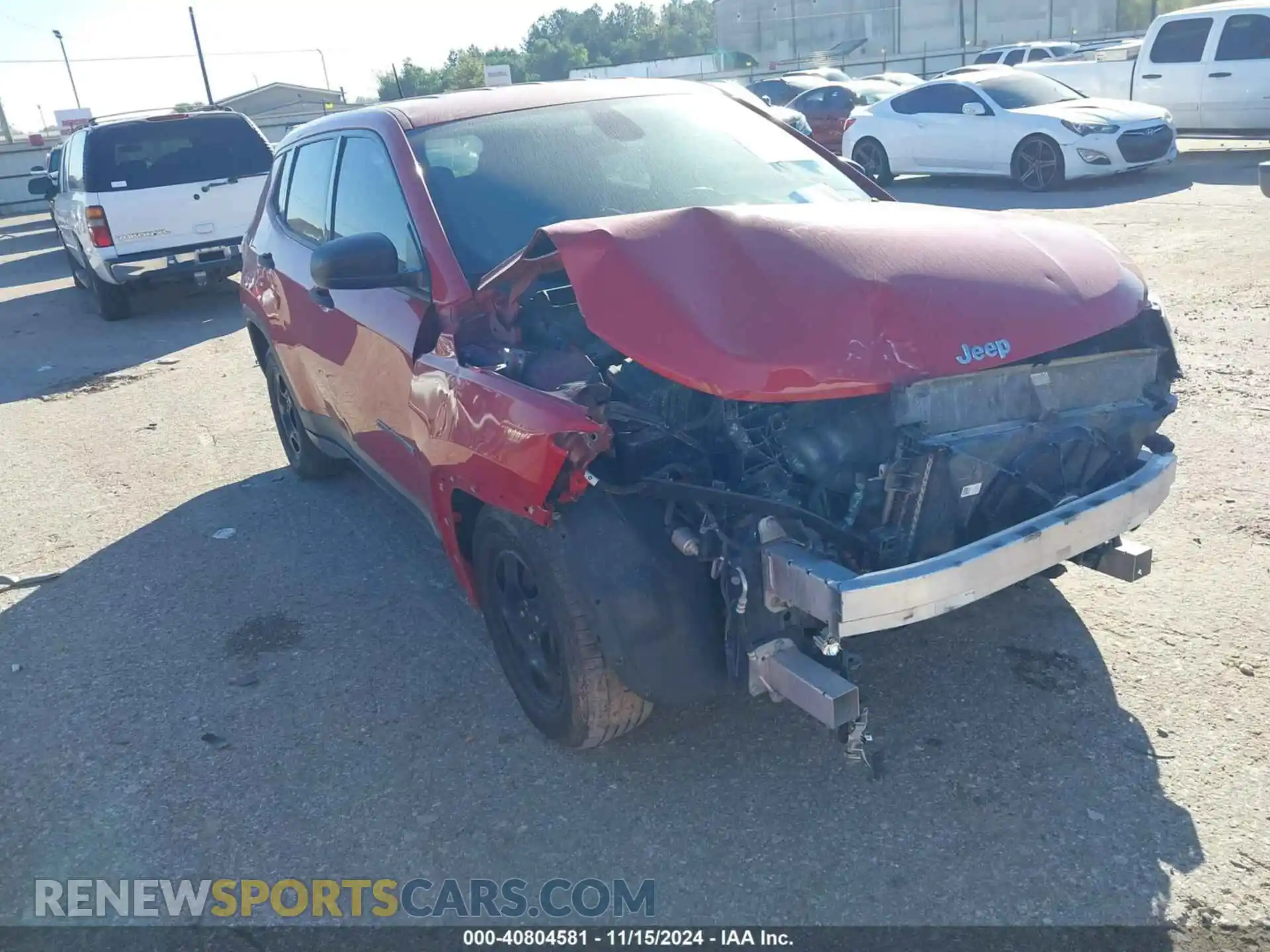 1 Photograph of a damaged car 3C4NJCAB2LT121124 JEEP COMPASS 2020