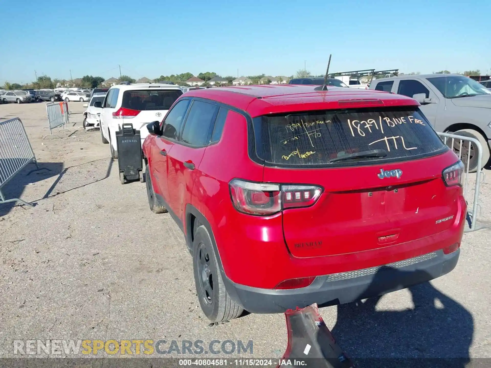 3 Photograph of a damaged car 3C4NJCAB2LT121124 JEEP COMPASS 2020