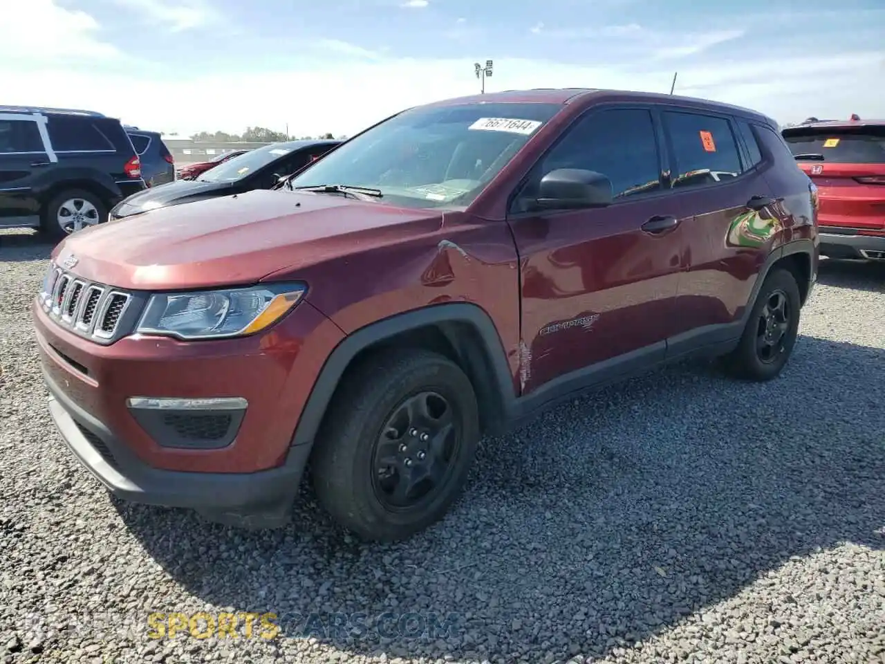 1 Photograph of a damaged car 3C4NJCAB2LT199001 JEEP COMPASS 2020