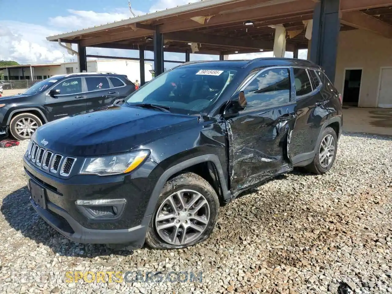 1 Photograph of a damaged car 3C4NJCBB0LT242054 JEEP COMPASS 2020
