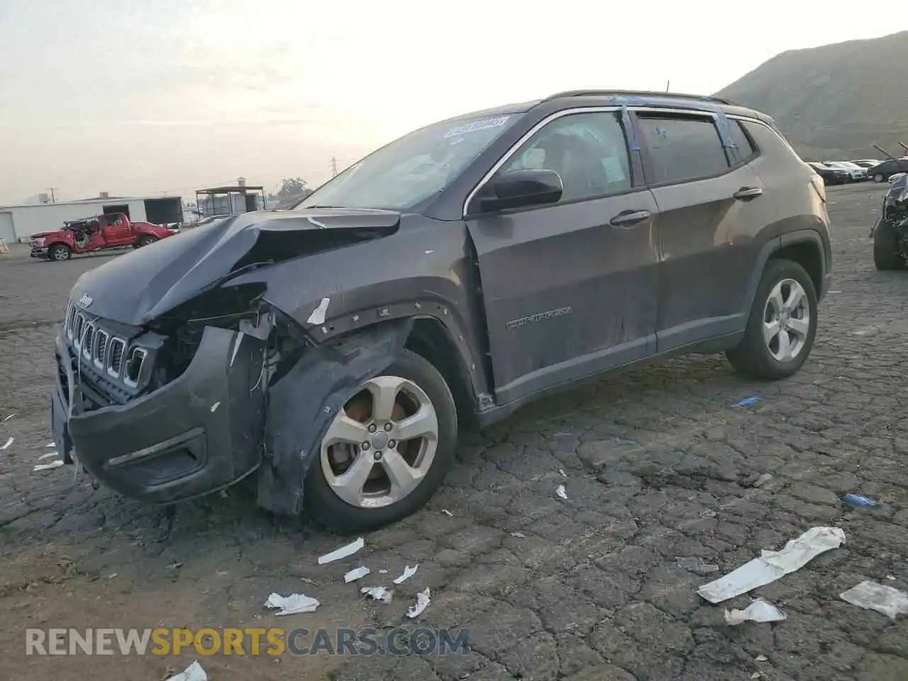1 Photograph of a damaged car 3C4NJCBB4LT141325 JEEP COMPASS 2020