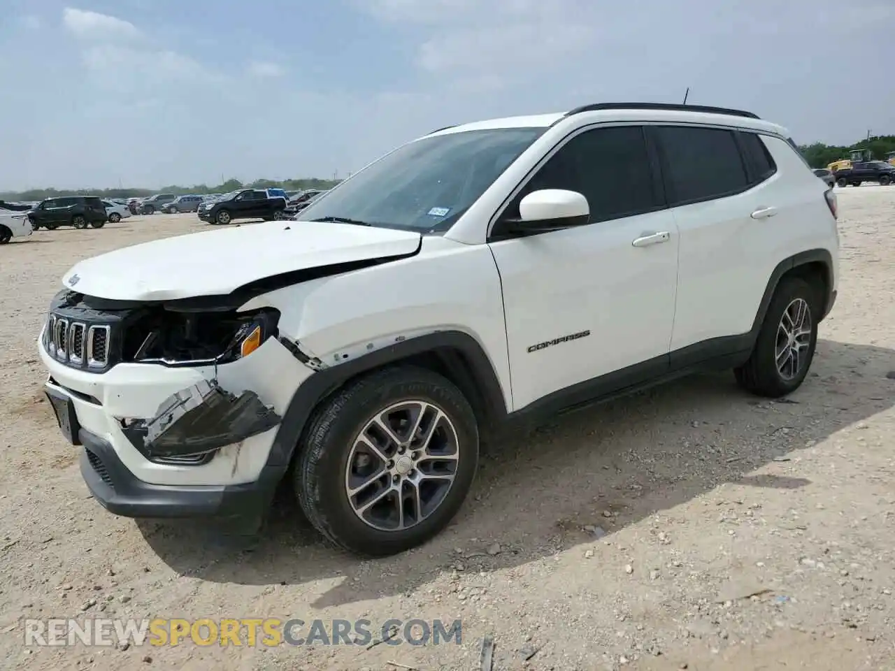 1 Photograph of a damaged car 3C4NJCBB4LT142992 JEEP COMPASS 2020