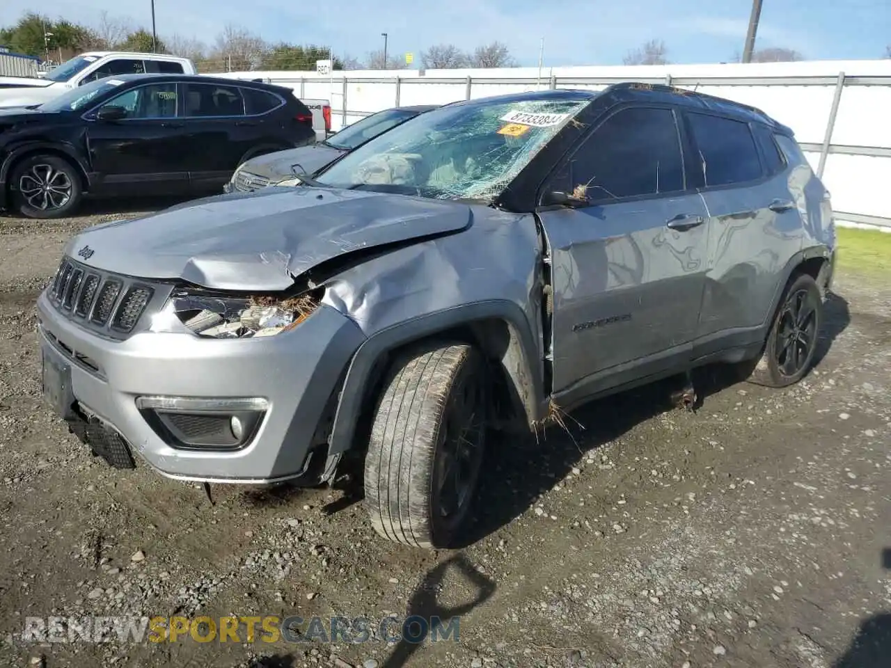 1 Photograph of a damaged car 3C4NJCBB7LT147555 JEEP COMPASS 2020
