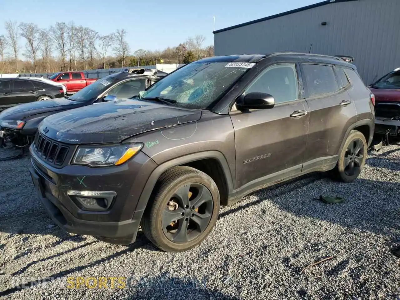 1 fotografías del automóvil dañado 3C4NJCBB9LT176748 JEEP COMPASS 2020
