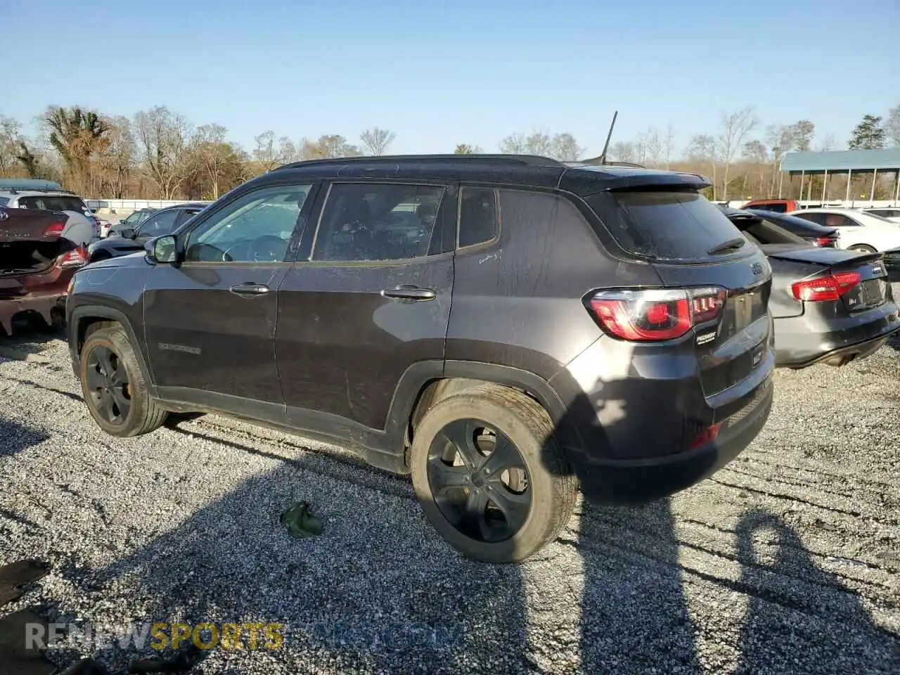 2 fotografías del automóvil dañado 3C4NJCBB9LT176748 JEEP COMPASS 2020