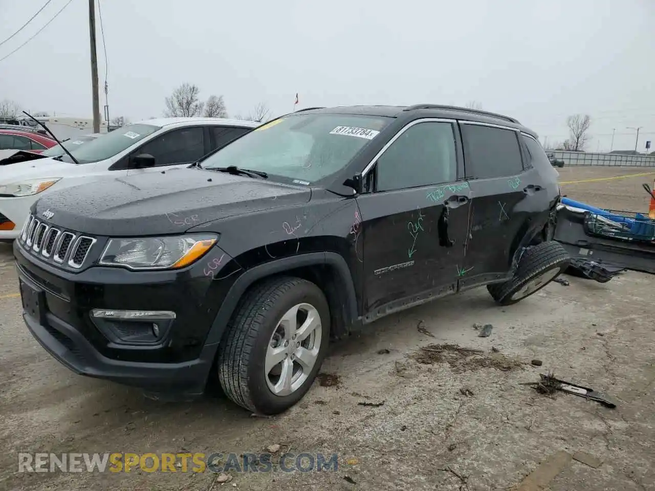 1 Photograph of a damaged car 3C4NJCBBXLT108507 JEEP COMPASS 2020