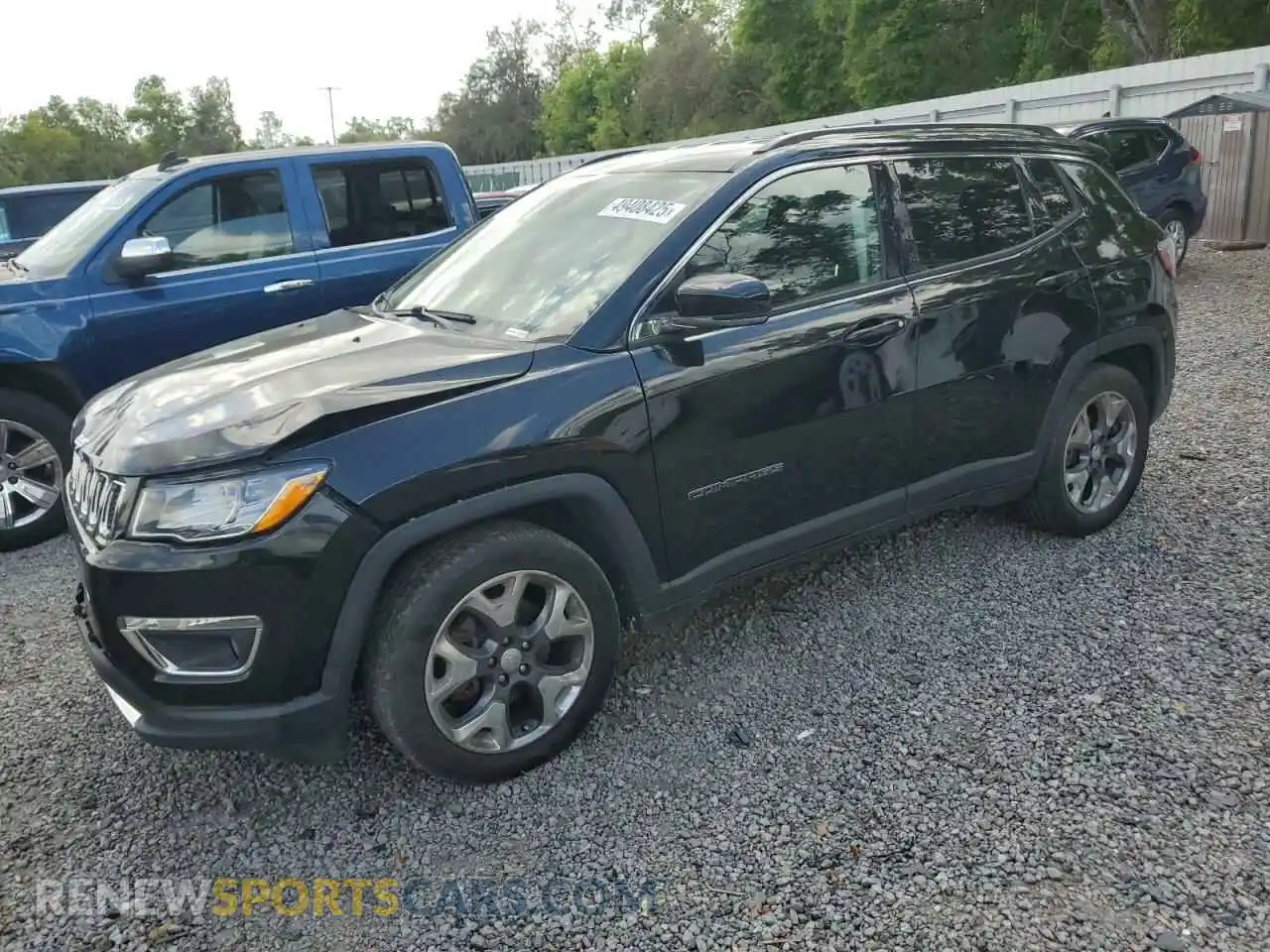 1 Photograph of a damaged car 3C4NJCCB3LT152654 JEEP COMPASS 2020
