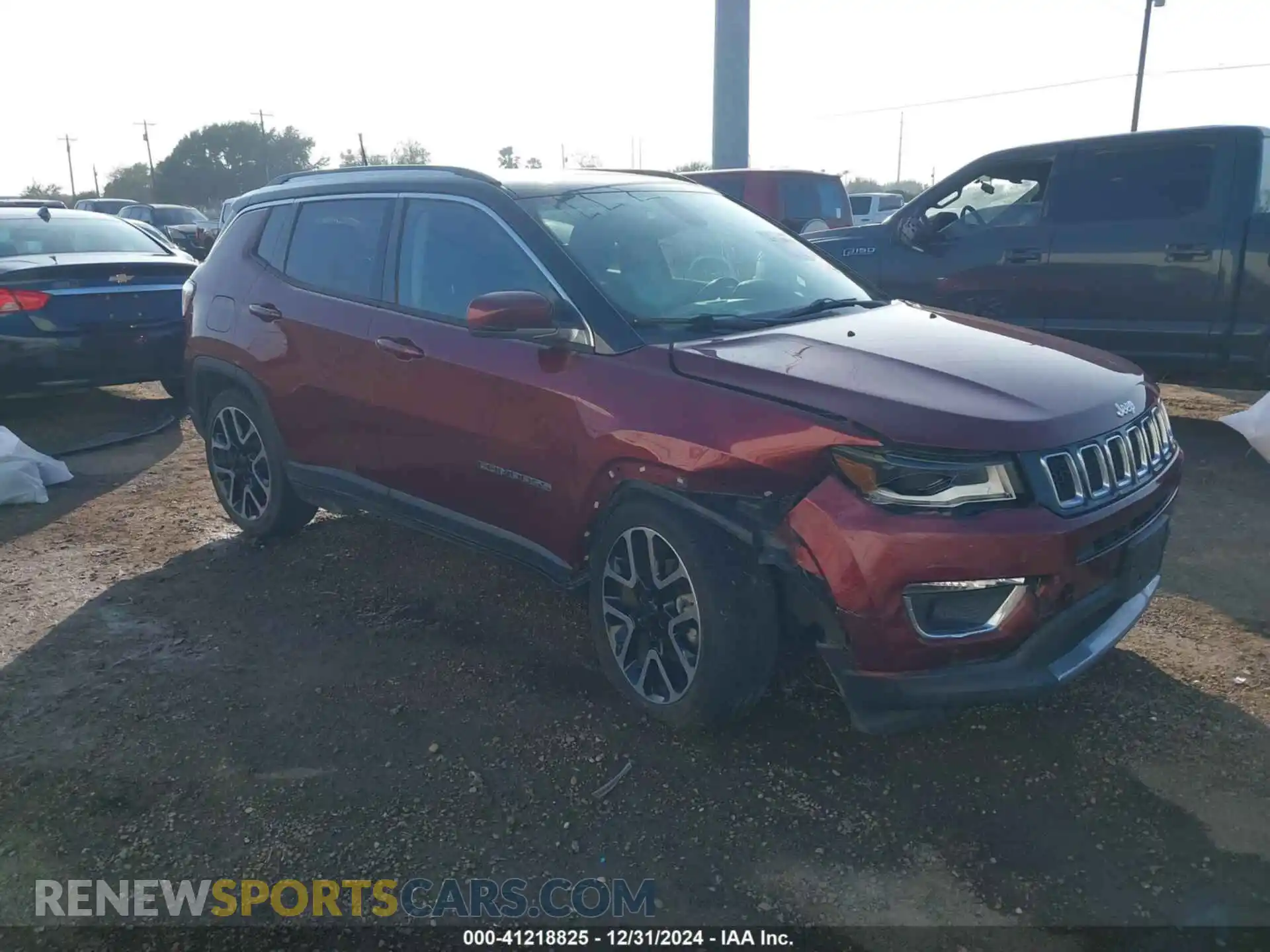 1 fotografías del automóvil dañado 3C4NJCCB5LT218640 JEEP COMPASS 2020