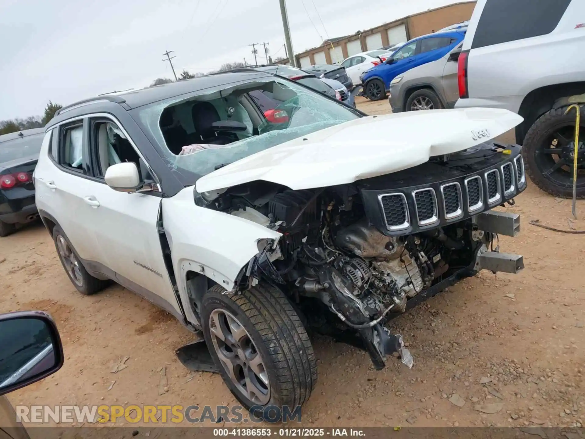 1 Photograph of a damaged car 3C4NJCCB8LT114725 JEEP COMPASS 2020