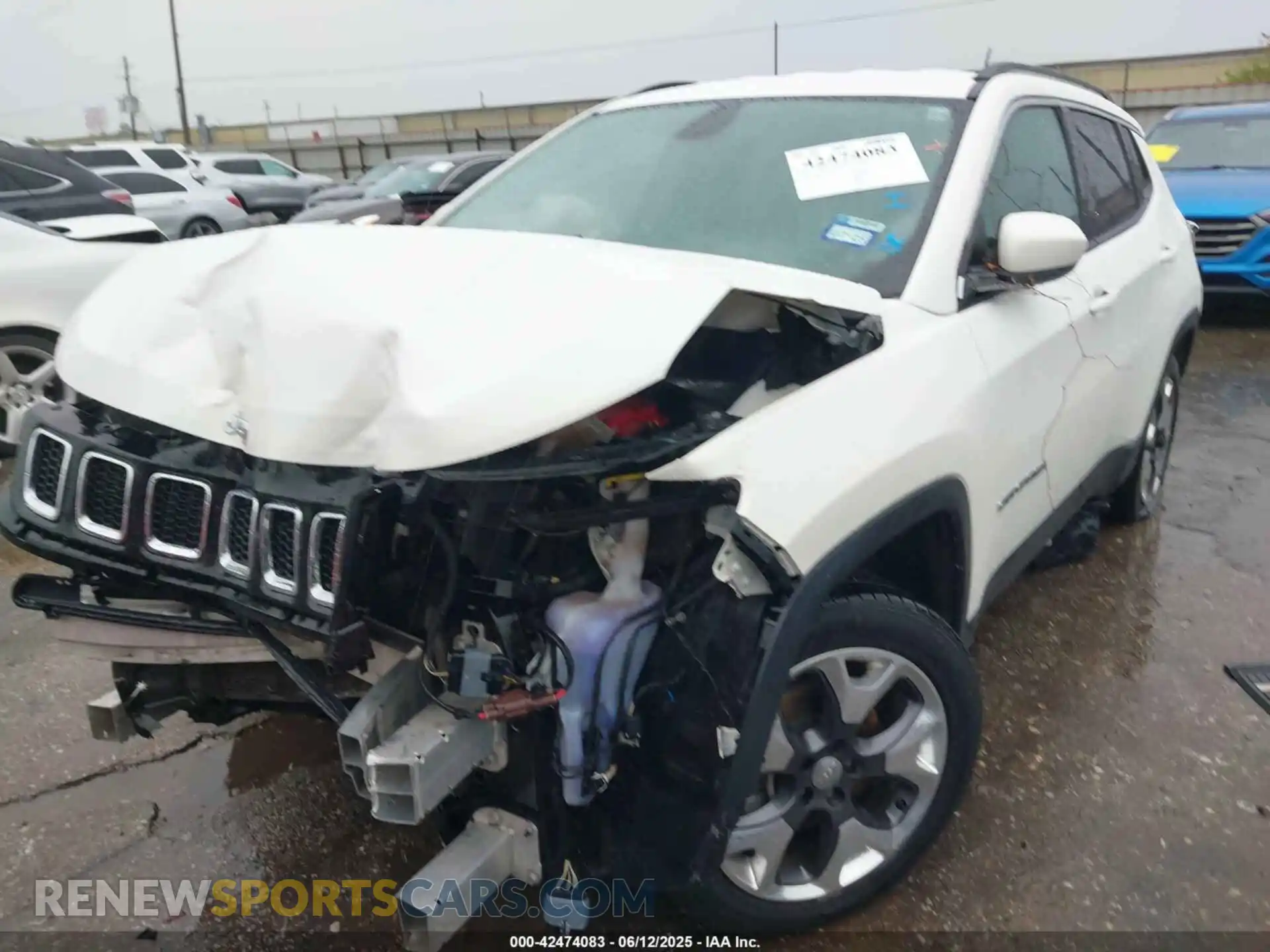 2 fotografías del automóvil dañado 3C4NJCCB9LT179695 JEEP COMPASS 2020