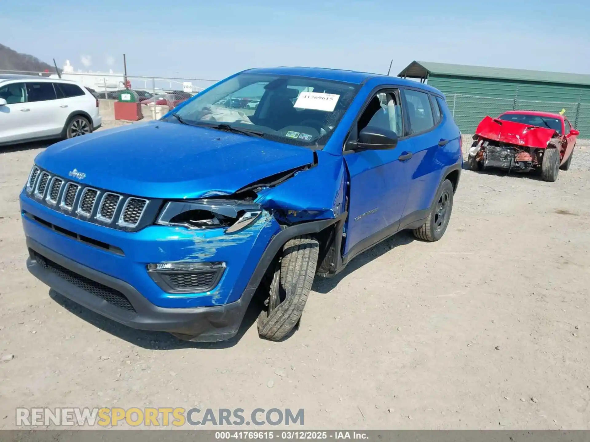2 Photograph of a damaged car 3C4NJDAB0LT142611 JEEP COMPASS 2020
