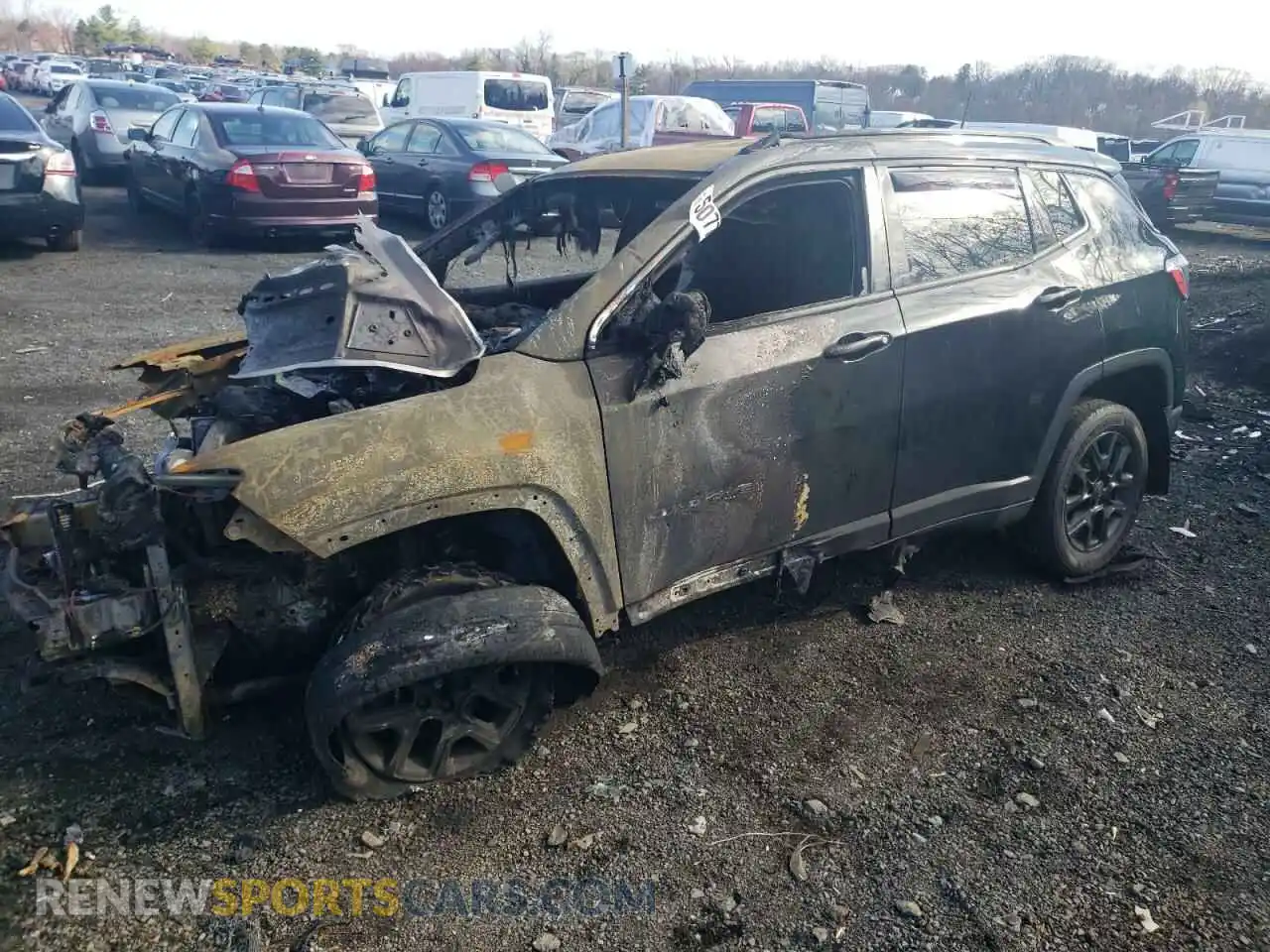 1 Photograph of a damaged car 3C4NJDAB2LT167526 JEEP COMPASS 2020