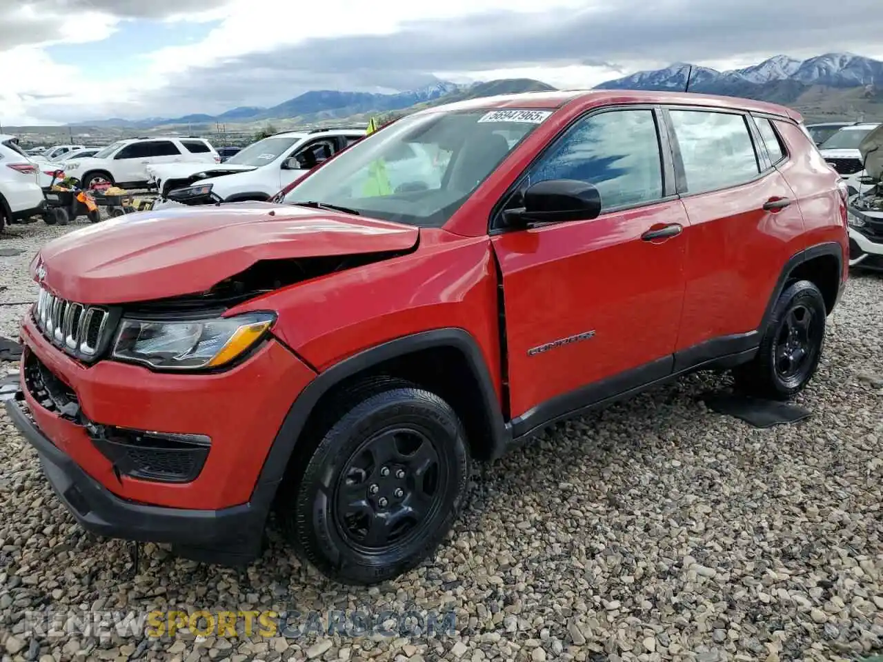 1 Photograph of a damaged car 3C4NJDAB9LT137584 JEEP COMPASS 2020