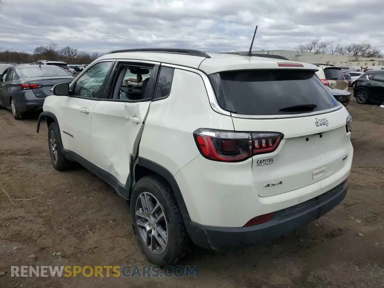 2 fotografías del automóvil dañado 3C4NJDBB0LT258454 JEEP COMPASS 2020
