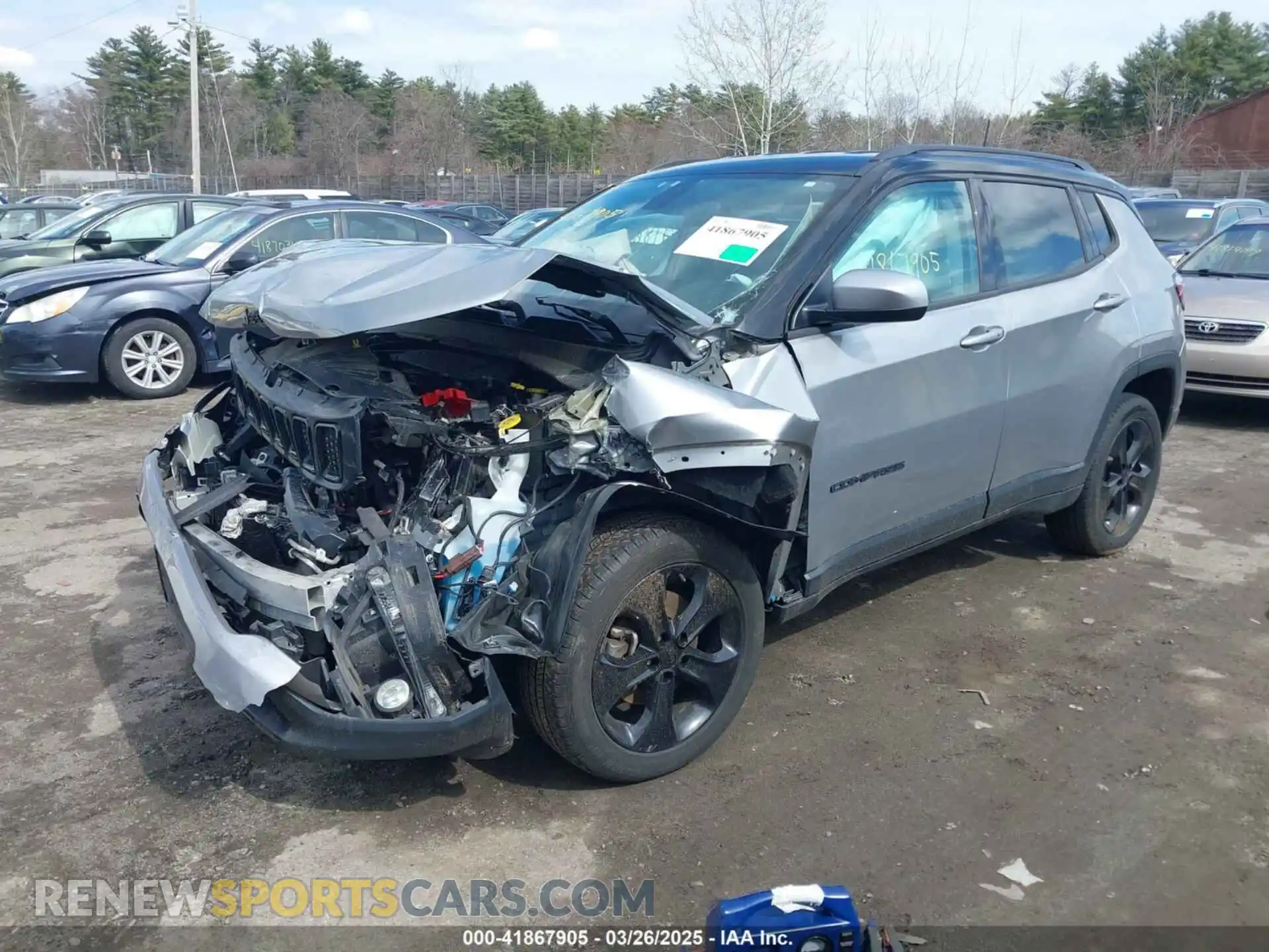 2 Photograph of a damaged car 3C4NJDBB1LT127856 JEEP COMPASS 2020
