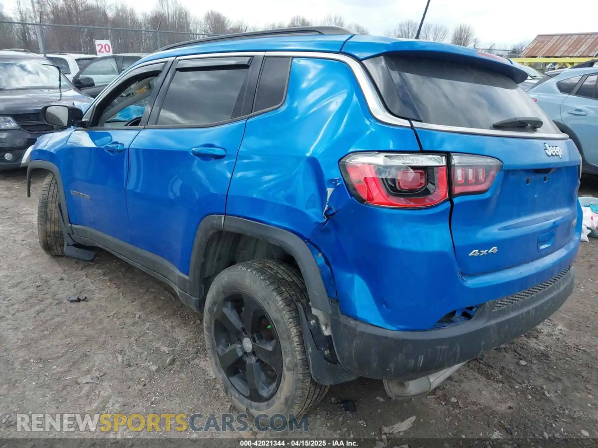 3 Photograph of a damaged car 3C4NJDBB1LT160484 JEEP COMPASS 2020