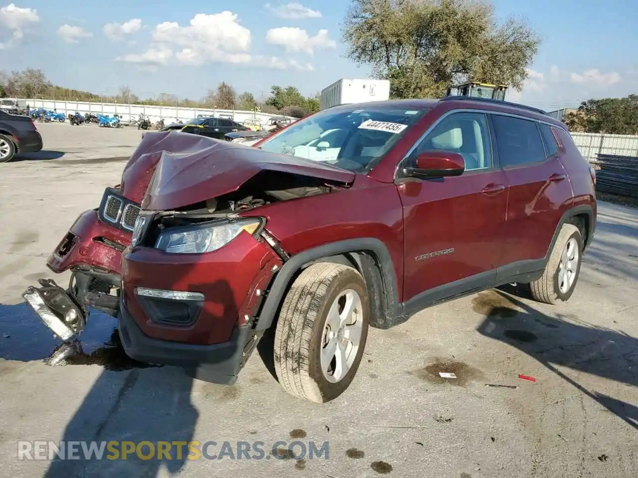 1 Photograph of a damaged car 3C4NJDBB2LT234673 JEEP COMPASS 2020