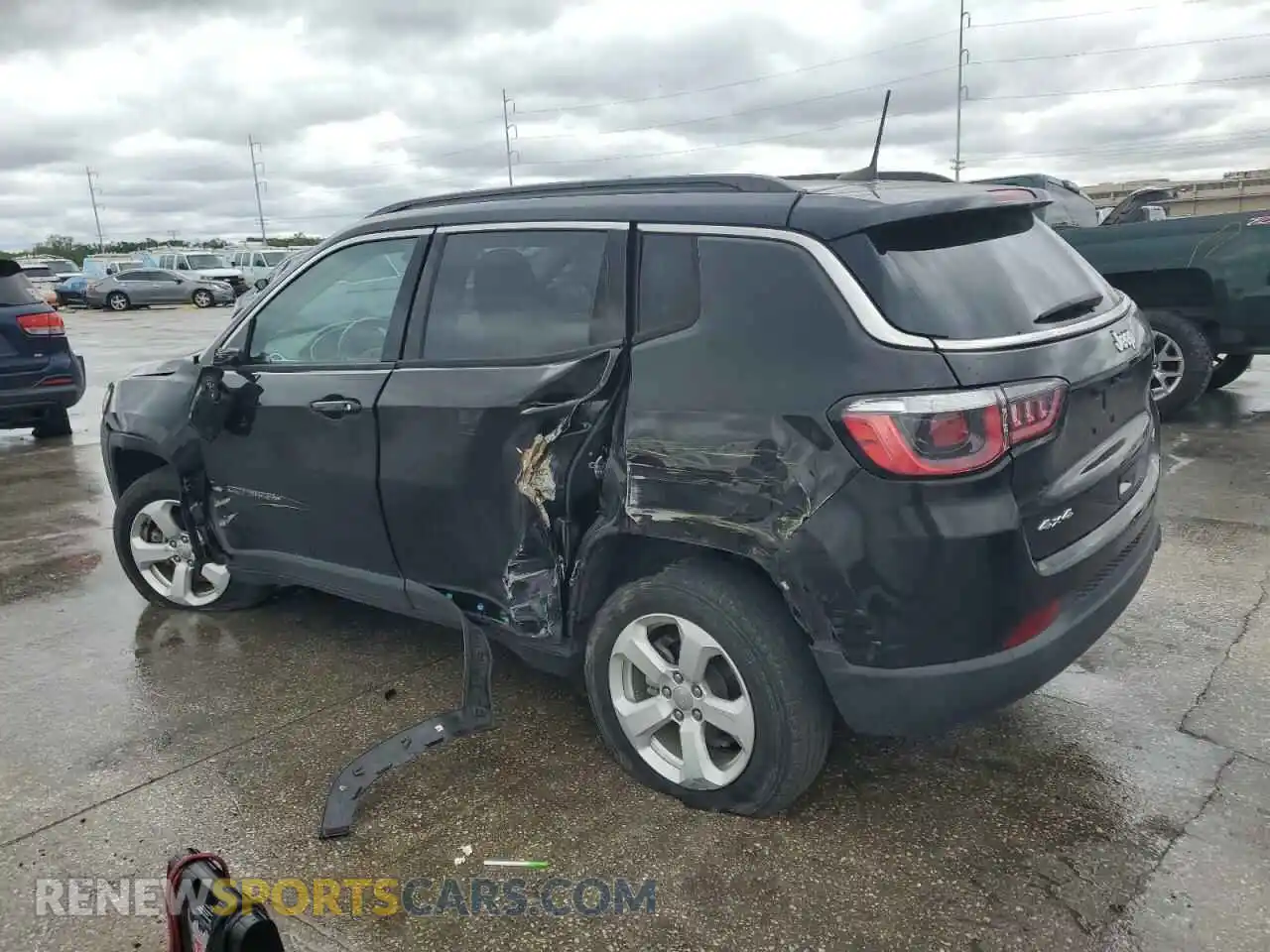 2 Photograph of a damaged car 3C4NJDBB4LT100649 JEEP COMPASS 2020
