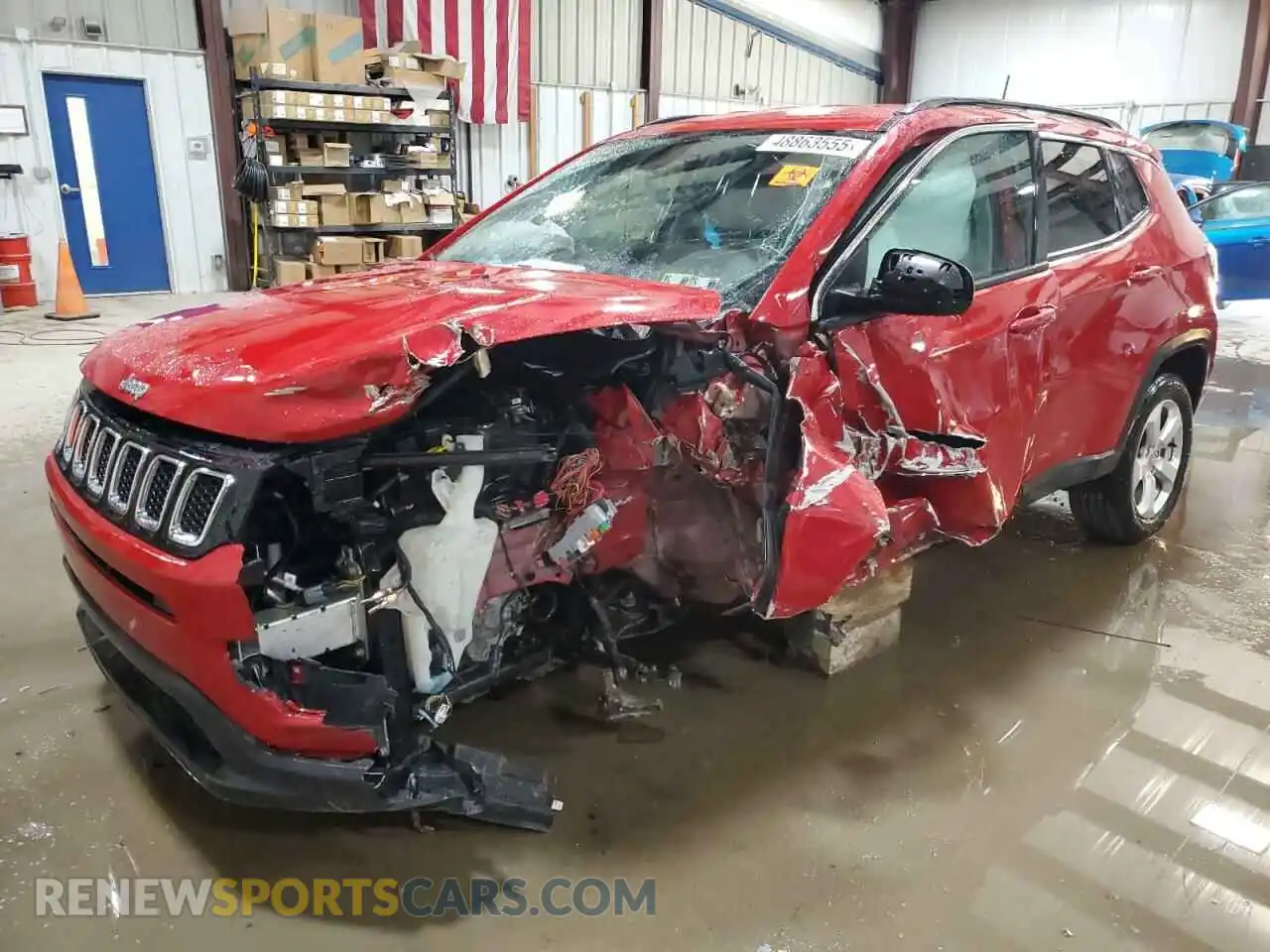 1 Photograph of a damaged car 3C4NJDBBXLT150326 JEEP COMPASS 2020