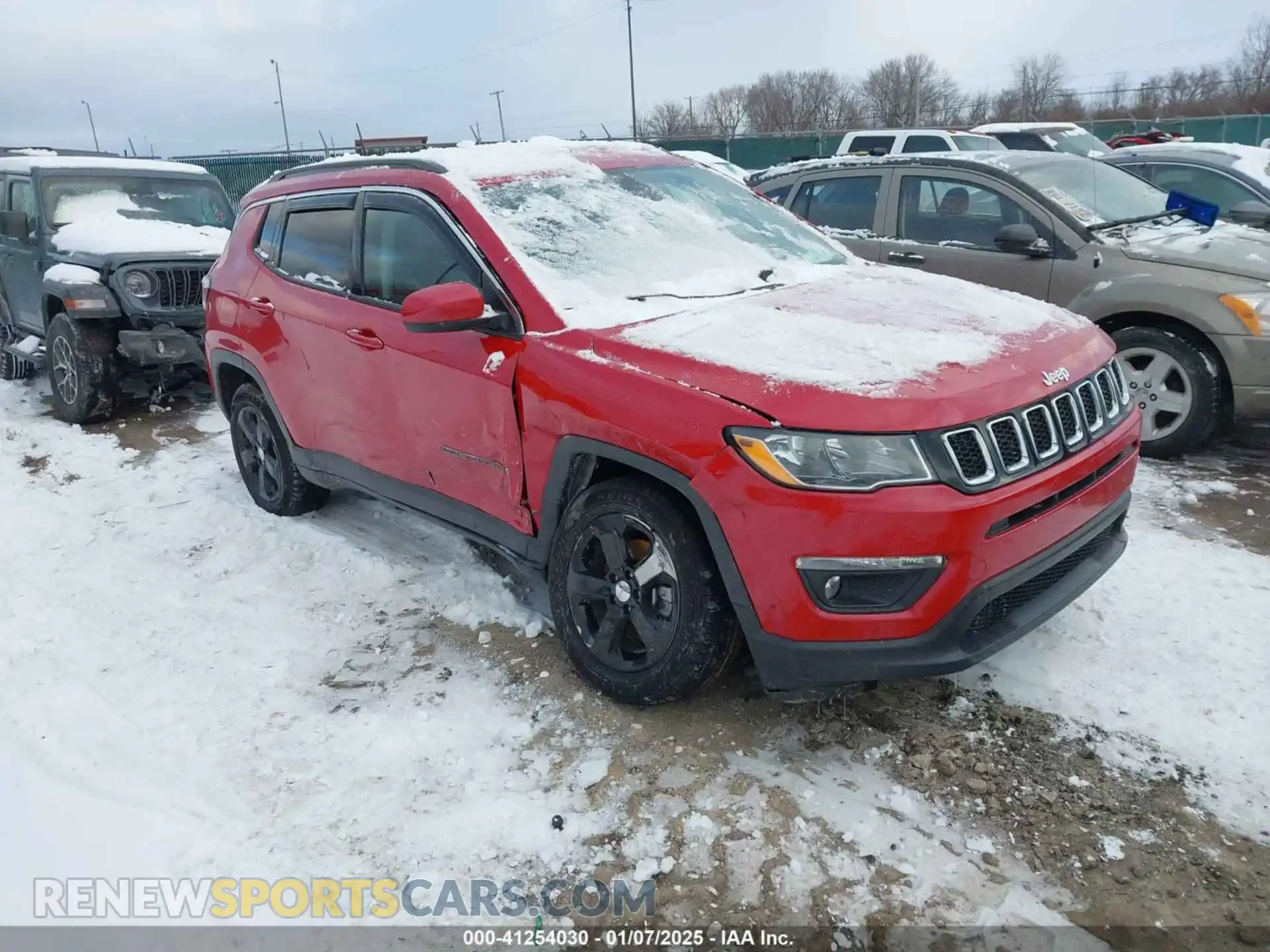 1 Photograph of a damaged car 3C4NJDBBXLT223825 JEEP COMPASS 2020