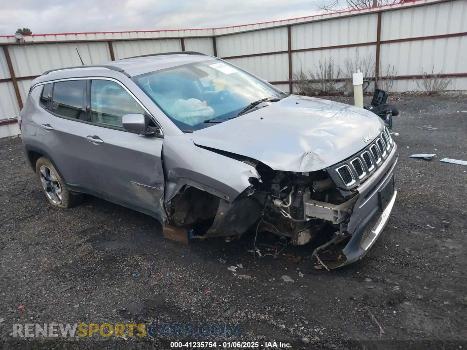 1 Photograph of a damaged car 3C4NJDCB0LT127507 JEEP COMPASS 2020