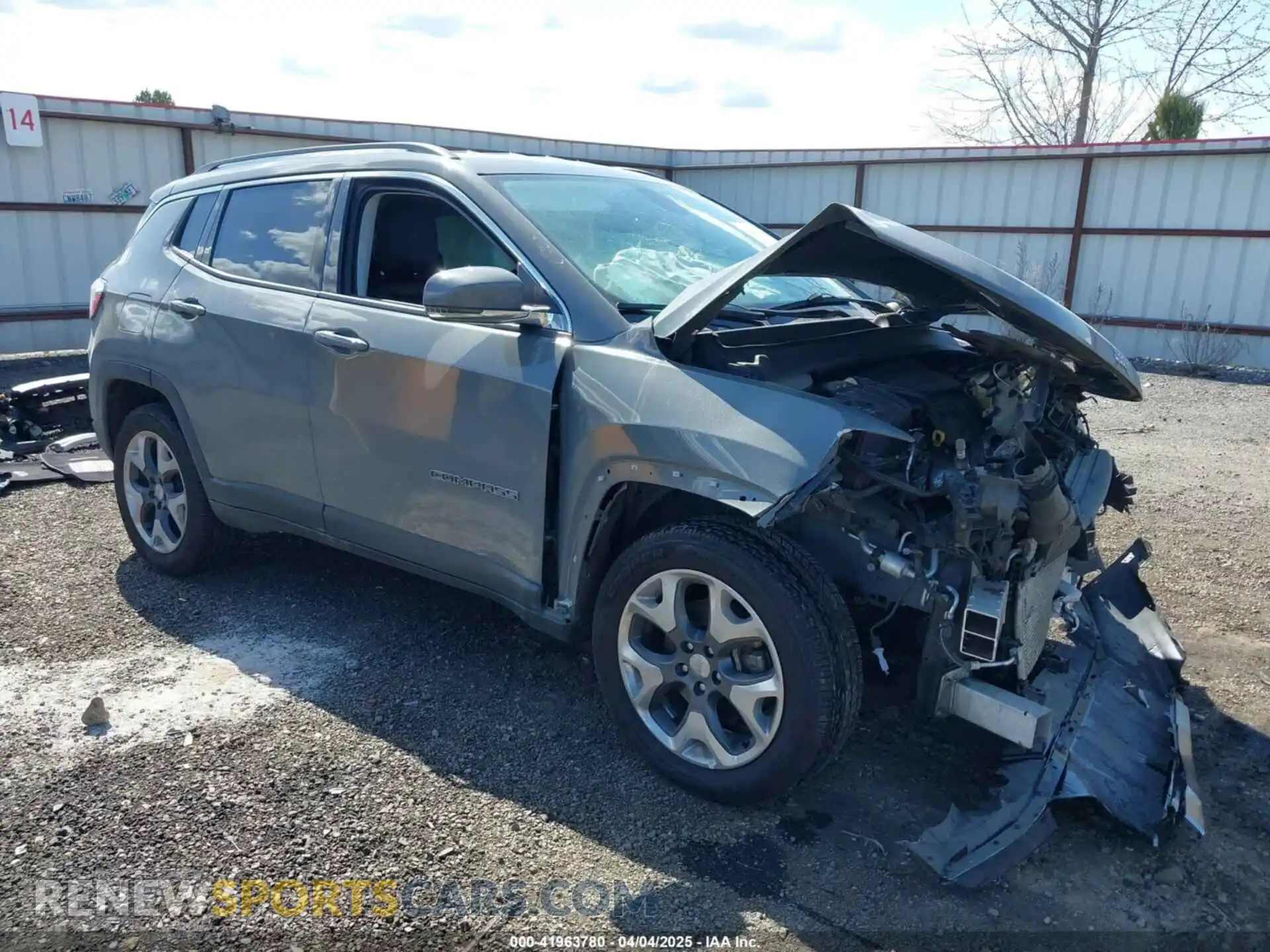 1 Photograph of a damaged car 3C4NJDCB1LT147944 JEEP COMPASS 2020
