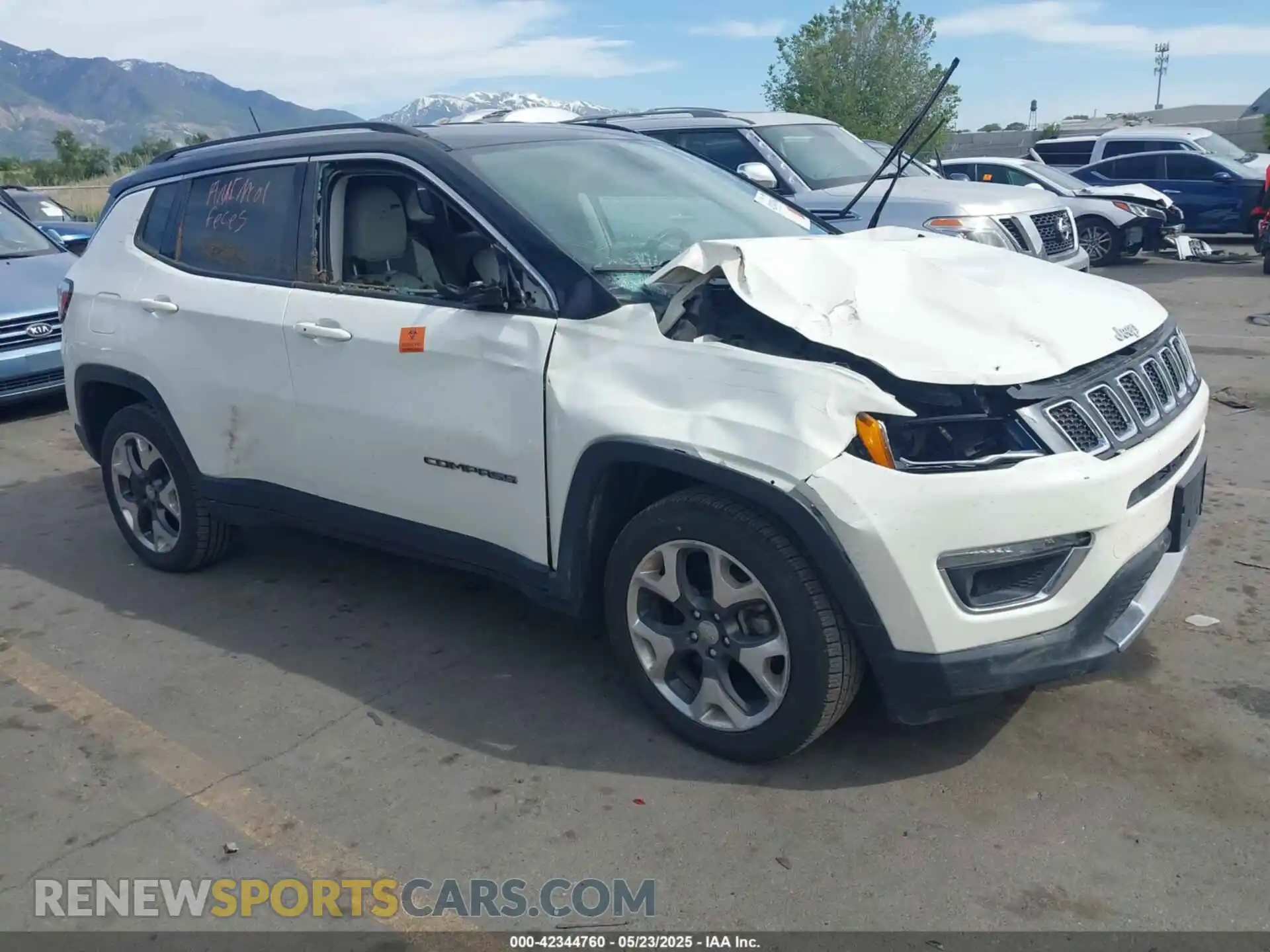 1 Photograph of a damaged car 3C4NJDCB4LT122066 JEEP COMPASS 2020