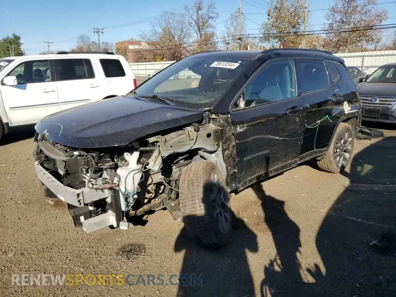 1 Photograph of a damaged car 3C4NJDCB4LT167654 JEEP COMPASS 2020