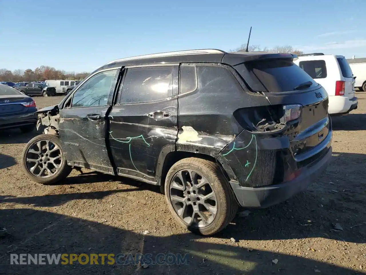 2 Photograph of a damaged car 3C4NJDCB4LT167654 JEEP COMPASS 2020