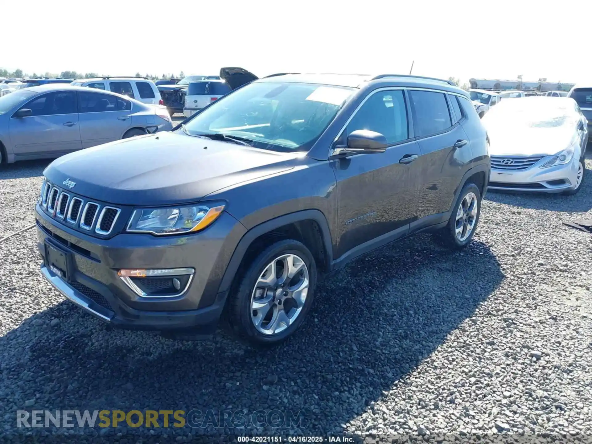 2 Photograph of a damaged car 3C4NJDCB6LT221388 JEEP COMPASS 2020