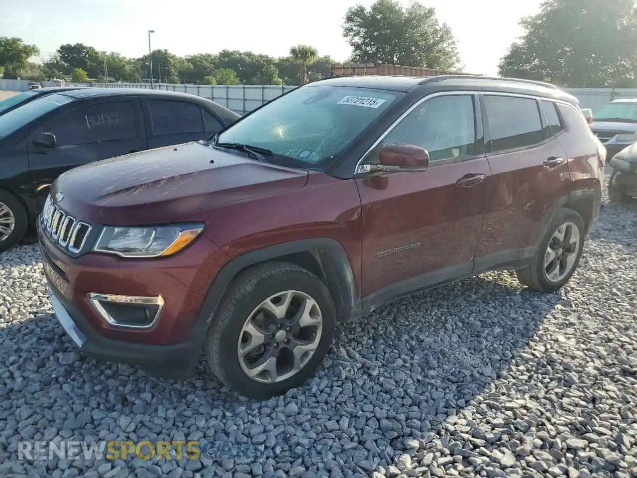 1 Photograph of a damaged car 3C4NJDCB7LT251337 JEEP COMPASS 2020