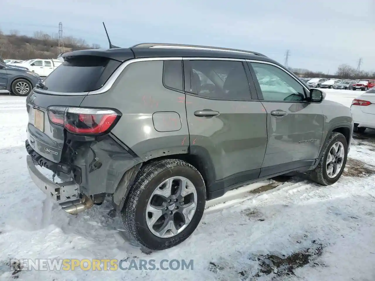 3 fotografías del automóvil dañado 3C4NJDCBXLT104980 JEEP COMPASS 2020