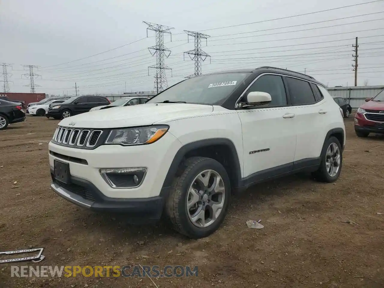 1 Photograph of a damaged car 3C4NJDCBXLT255012 JEEP COMPASS 2020