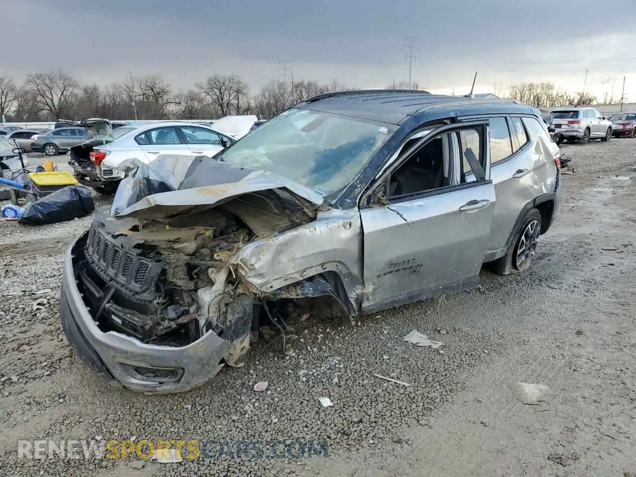 1 Photograph of a damaged car 3C4NJDDB0LT163356 JEEP COMPASS 2020
