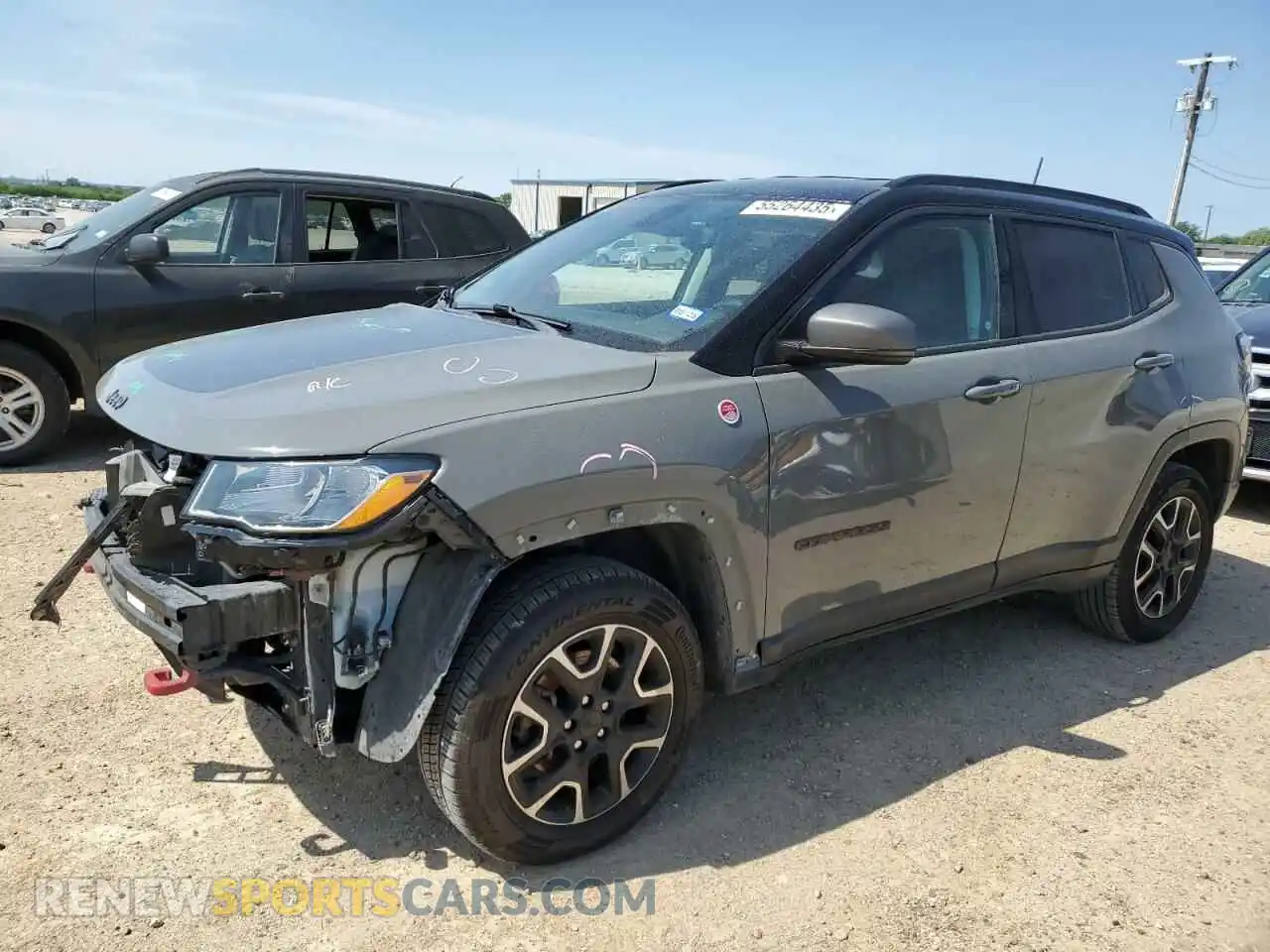 1 Photograph of a damaged car 3C4NJDDB7LT118589 JEEP COMPASS 2020