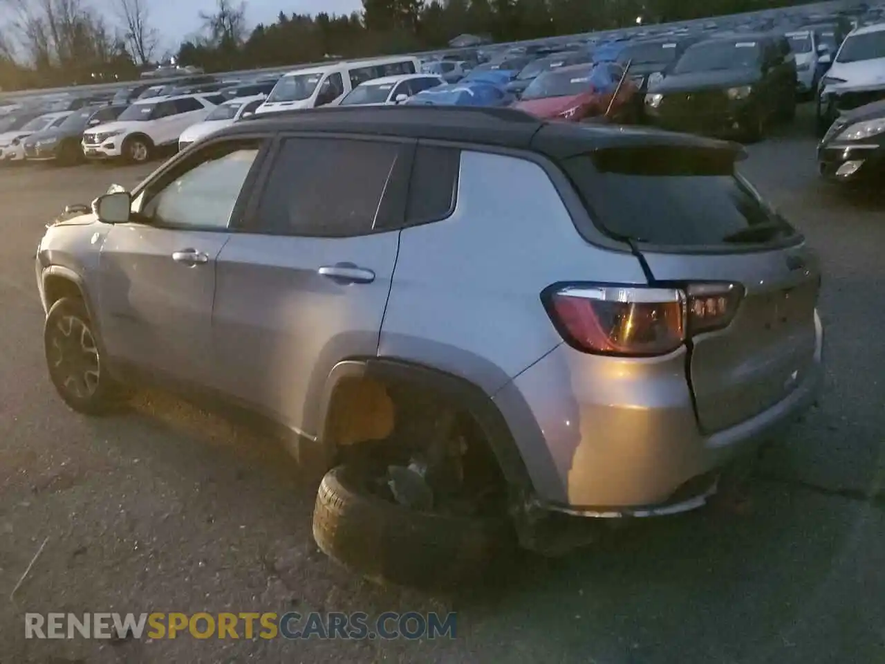 2 Photograph of a damaged car 3C4NJDDB9LT203515 JEEP COMPASS 2020