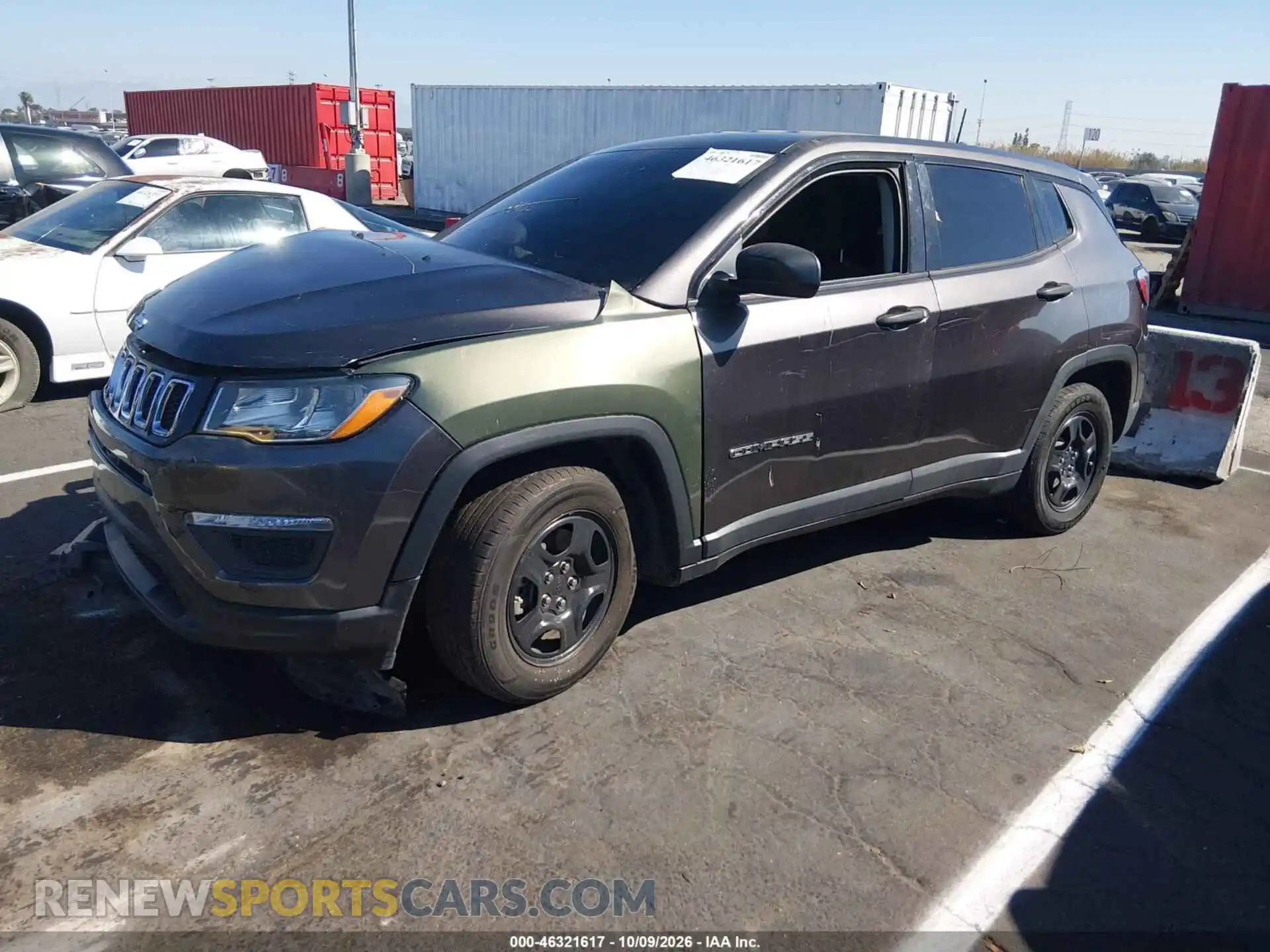 2 Photograph of a damaged car 3C4NJCAB0MT538808 JEEP COMPASS 2021