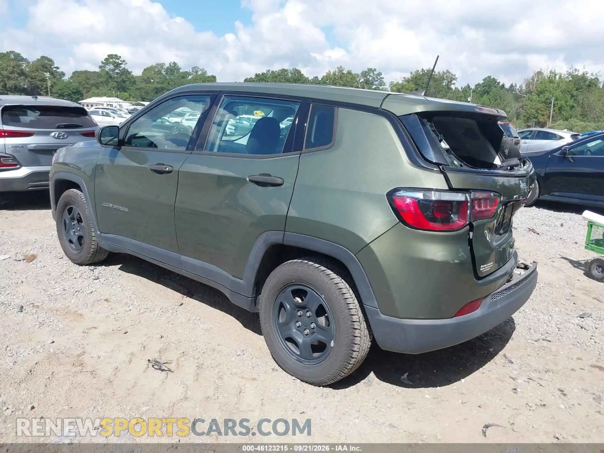 3 Photograph of a damaged car 3C4NJCAB1MT523038 JEEP COMPASS 2021
