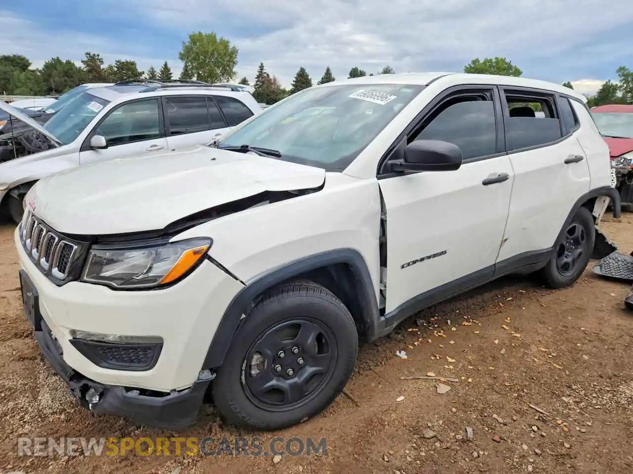 1 fotografías del automóvil dañado 3C4NJCAB1MT526697 JEEP COMPASS 2021