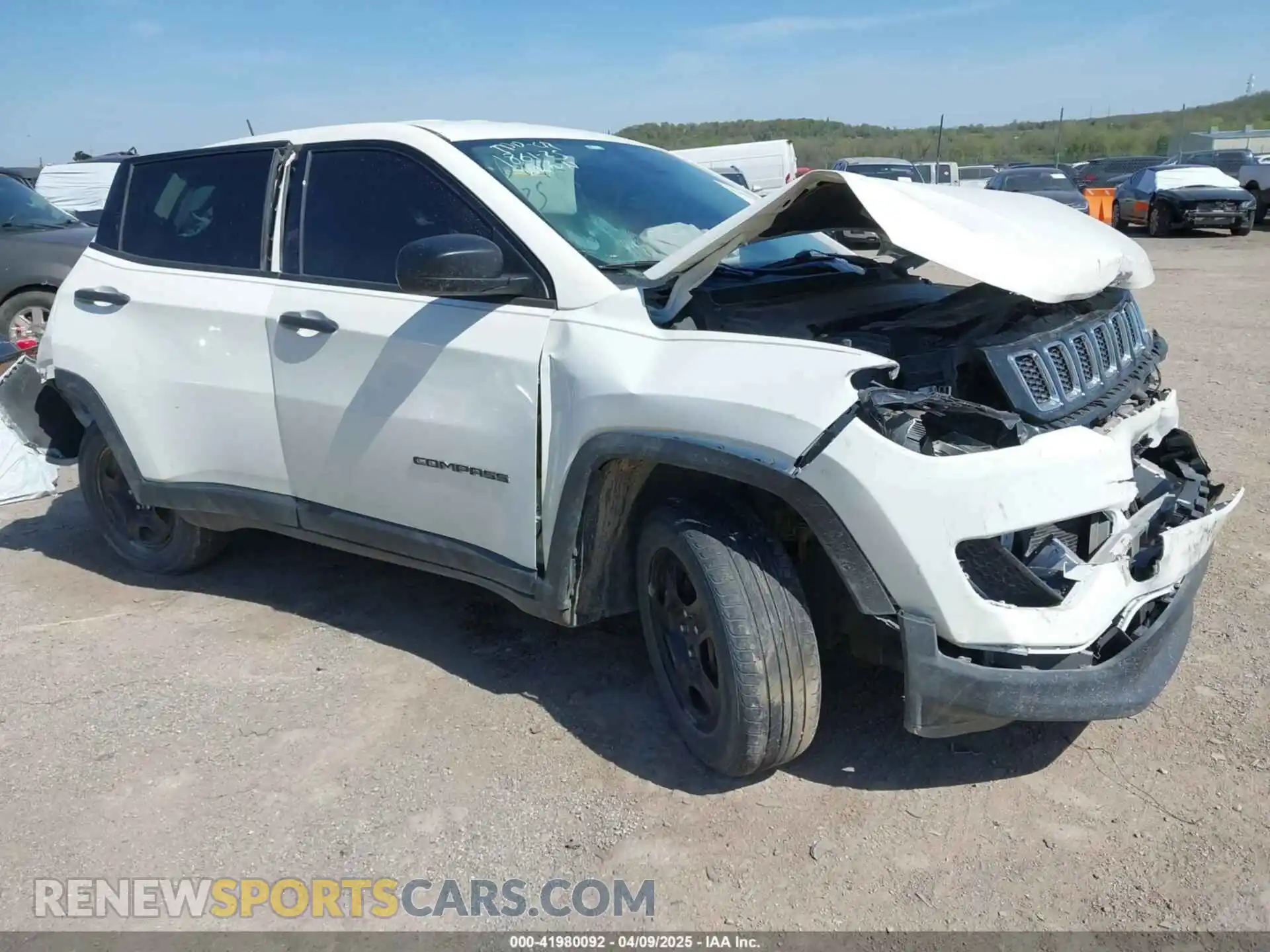 1 Photograph of a damaged car 3C4NJCAB1MT560381 JEEP COMPASS 2021