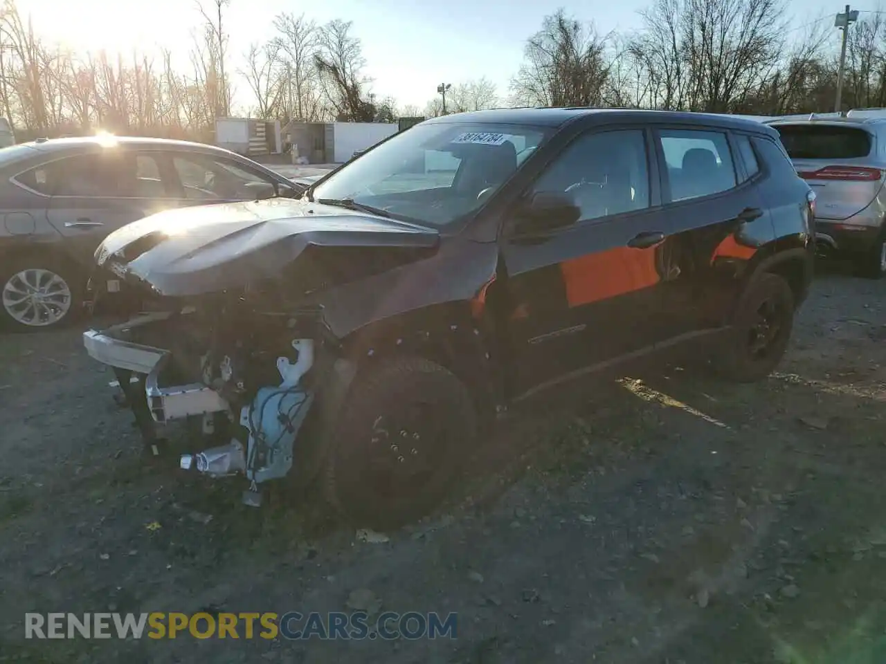1 Photograph of a damaged car 3C4NJCAB1MT576953 JEEP COMPASS 2021