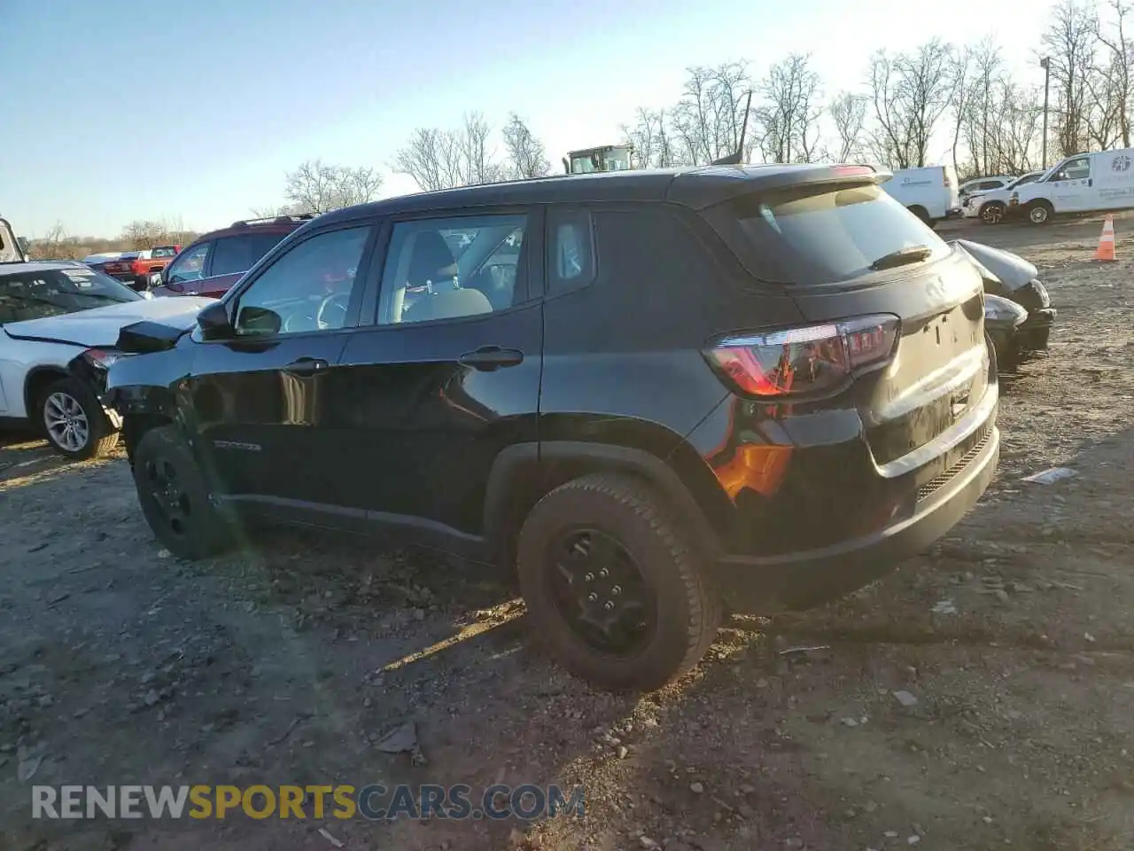 2 Photograph of a damaged car 3C4NJCAB1MT576953 JEEP COMPASS 2021