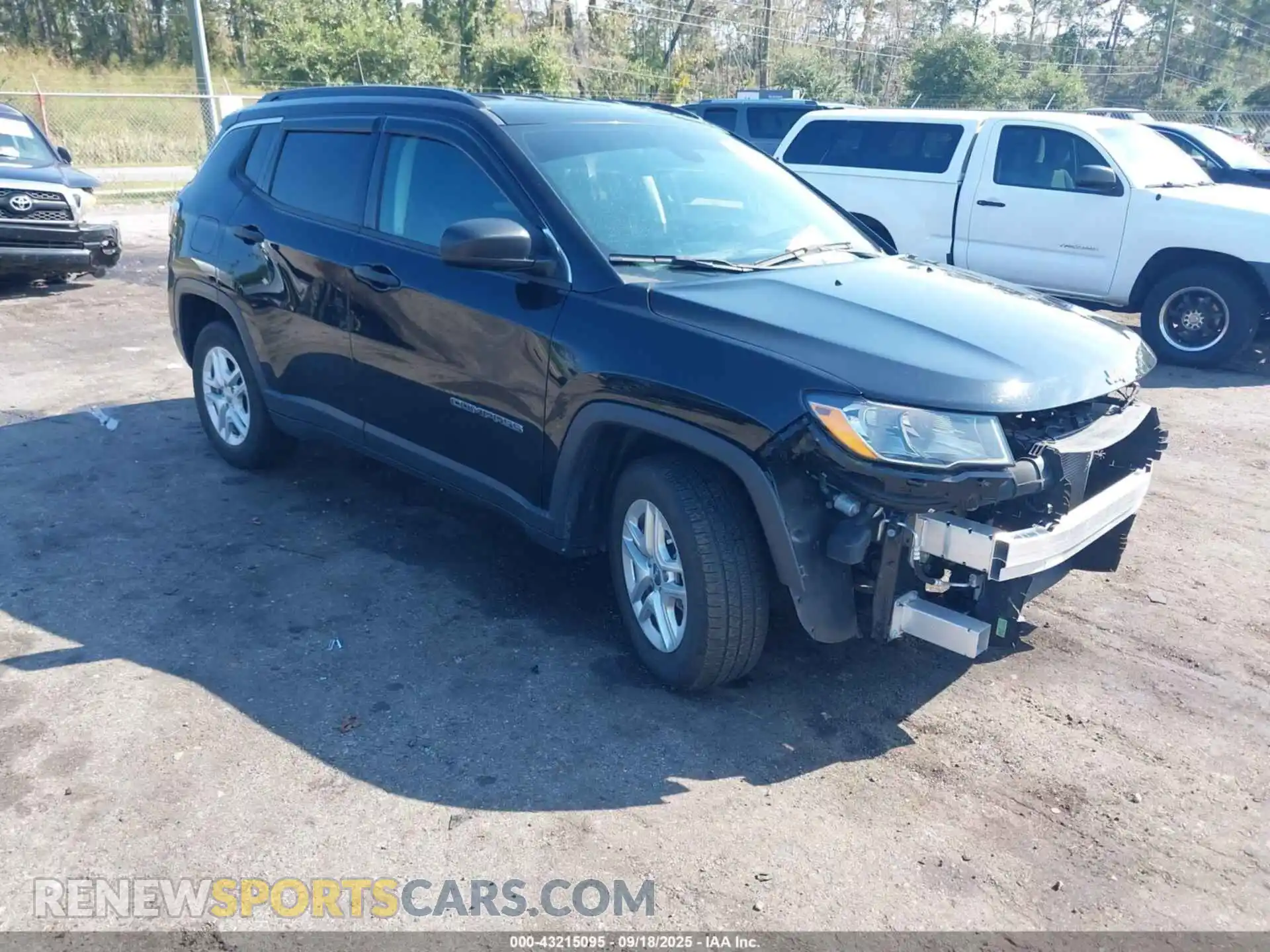 1 Photograph of a damaged car 3C4NJCAB3MT505527 JEEP COMPASS 2021